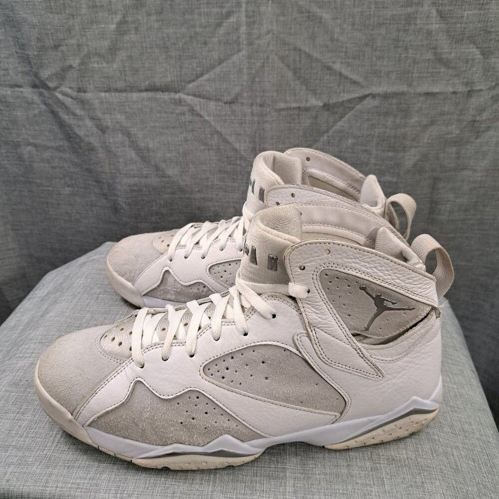 %2017 Nike Air Jordan 7 Retro Pure Money Pure Platinum Men's Size 12 / AJ11